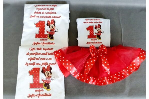 memoriesgifts set red minnie mouse