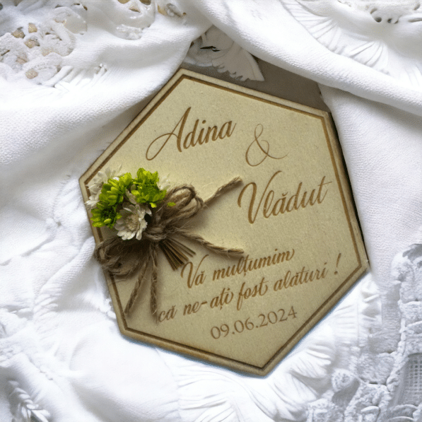 memoriesgifts marturie magnetica floral wedding 2